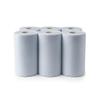 Mega Packaging Pack of 12, 2 Ply Blue Tissue Roll Centre Feed Super Absorbent 300 Sheets Per Tissue Paper Roll Food Safe & Recyclable Blue Paper Rolls for Kitchen, Bathroom & Commercial Cleaning view 1