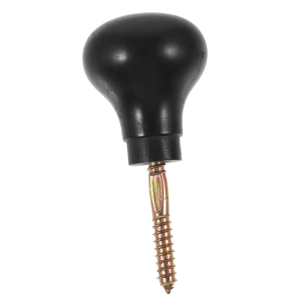 Wooden Cane Handle Replacement with Connector Screw, Polished Round Knob