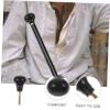 Wooden Cane Handle Replacement with Connector Screw, Polished Round Knob view 3