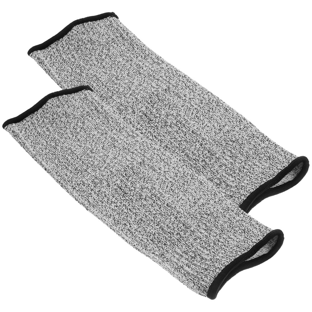 Beaupretty Cut Resistant Arm Sleeves Soft Flexible Forearm Guards Breathable Protective Covers for Work Safety and Multi- Protection Gray