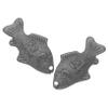 IWOWHERO 2pcs Iron Fish Cooking Tool for Stewing and Soup Natural Vegan Simple Maintenance for Recovery from Anemia and Vegan Nutrition