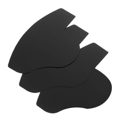 LOORGVEL Hairline Enhancing Cards Black Pvc Material for Hair Fiber Spray 3pcs and Beard Shape and Beard Shaping Tool Easy Hairline Design for Hairstyle Design