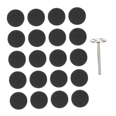 DECORNIJIA Electric Grinding Accessories Nail Sanding Slices Set with Volcanic Stone and Stainless Steel Material for Nail Trimming and Removal, Pedicure Sanding Discs with Adhesive Back