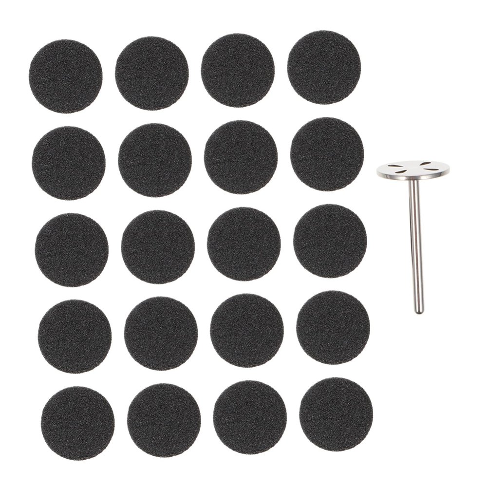 DECORNIJIA Electric Grinding Accessories Nail Sanding Slices Set with Volcanic Stone and Stainless Steel Material for Nail Trimming and Removal, Pedicure Sanding Discs with Adhesive Back