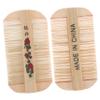 Anneome 2pcs Double Side Fine Tooth Bamboo Comb for Dandruff Removal Scalp Massage Natural Grooming Tool Childsafe Design Compact and Travel Friendly view 1