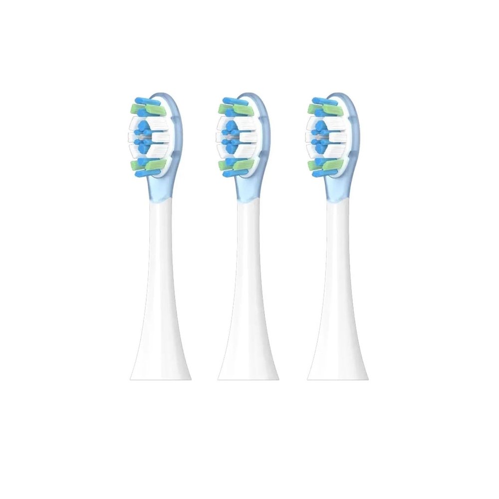 3/6pcs Replacement Brush HeadsCompatible for XIAOMI MIJIA Pro MES610/MES609 Sonic Electric Toothbrush Bristle with Caps(3pcs)