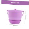 COLLBATH Portable Easy with Pot for Handle Children Plastic and Chamber, to Store Use Spittoon Bed Pan Unisex Kids Suitable for Home and Travel view 2