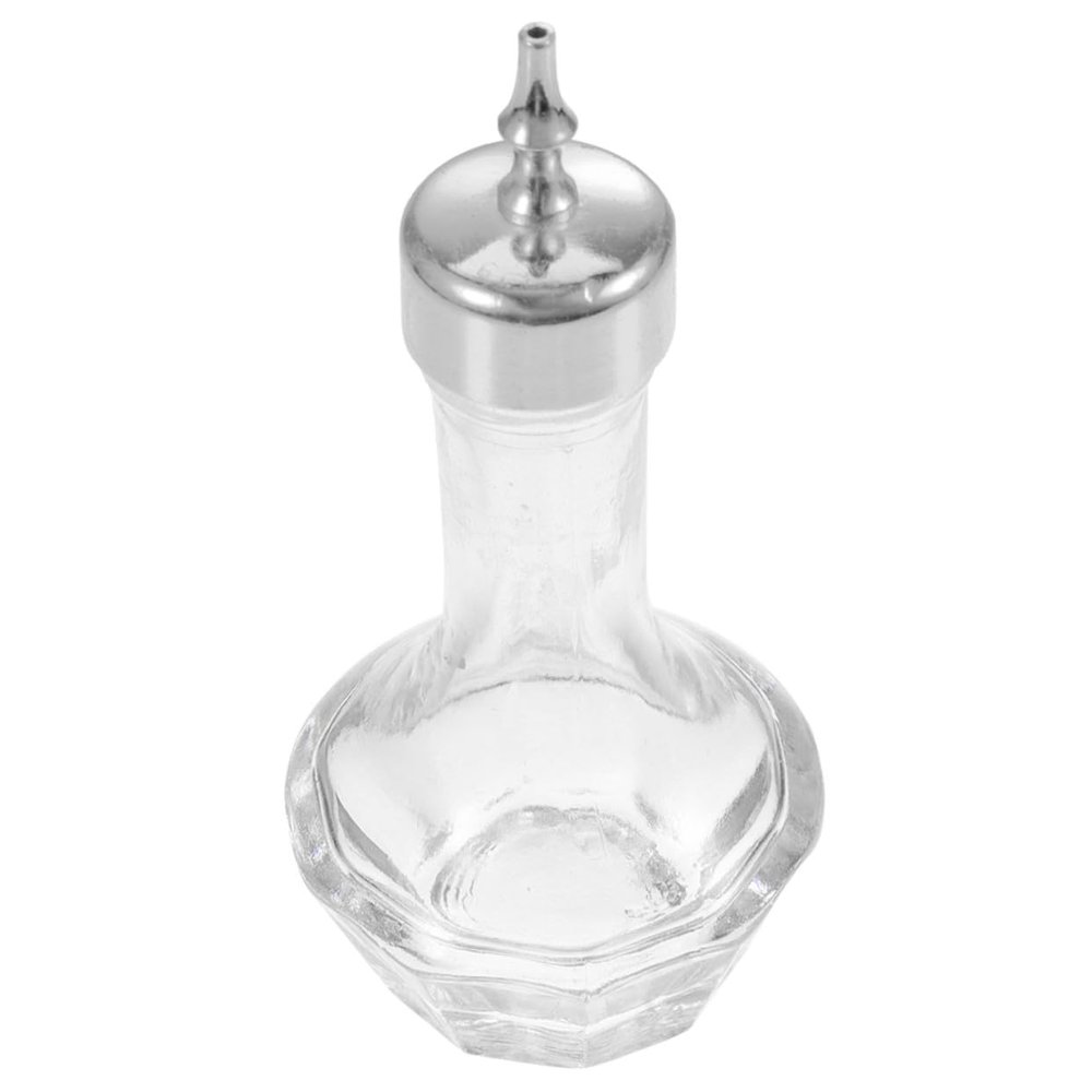Toyvian Glass Bitters Bottle 50ml for Home Bar with Stopper