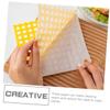 TOYANDONA Greaseproof Paper Convenient Food Wrappers 100pcs Oil-Proof Yellow Yellow Gingham Check Pattern Sandwich Wrapping Papers for Cafes and Restaurants view 3