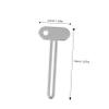 LALADEFIEE 6pcs Metal Tube Squeezer Keys for Toothpaste Glue Creams and Use Rollers Versatile Household and Office Tool for All Tube view 2