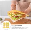 ERINGOGO Sandwich Wrappers Made of Sturdy Paper Grease-Proof Yellow 100pcs Oil-Proof Packaging for Restaurants and Cafes, for Sandwich Wrapping and Food Presentation view 2