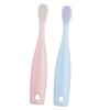 VALICLUD 2pcs Toothbrush Soft Bristles for Boy Girl and Extra Fine Dual-Purpose Tongue Cleaner with Ergonomic Grip Safe Material for Gentle Gum Care and Deep Oral Cleaning Red Blue view 1