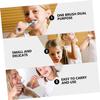 VALICLUD 2pcs Toothbrush Soft Bristles for Boy Girl and Extra Fine Dual-Purpose Tongue Cleaner with Ergonomic Grip Safe Material for Gentle Gum Care and Deep Oral Cleaning Red Blue view 3