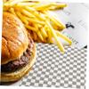 VALICLUD 80sheets Greaseproof Checkered Bread Paper Liners Food Basket Paper for Sandwiches and Desserts Random Color view 3