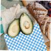 VALICLUD 80sheets Greaseproof Checkered Bread Paper Liners Food Basket Paper for Sandwiches and Desserts Random Color view 4