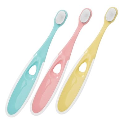 VERDANVERSE 3pcs Toothbrush Soft Bristles Cleaner for Ergonomic PP Handle Comfortable Grip Design for Oral Care Random Color