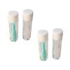 CALLARON Lenses Suction Stick and Remover Tweezer 4pcs Set with Case for Contact Lens Handling Home Travel Use (2 White + 2 Green view 1