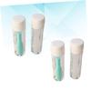 CALLARON Lenses Suction Stick and Remover Tweezer 4pcs Set with Case for Contact Lens Handling Home Travel Use (2 White + 2 Green view 4