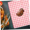 MUELODSIC 100pcs Greaseproof Food Wrapping Paper Sheets Checkered Wax Basket Liners Non-Stick Oilproof for BBQ Party Catering Snack Bars Picnic view 3