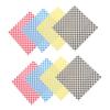 FONDOTIN 80 Sheets Checkered Sandwich Wrapping Paper Colored Food Wraps for French Fries Burgers BBQ Picnic Catering and Food Trucks view 1