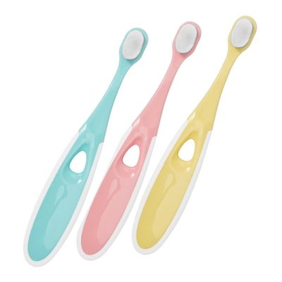 VILLFUL 3pcs Toothbrush Soft Bristles Cleaner Adorable Design Small PP Material Training Brush for Oral Care Random Color