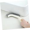 Amosfun 2pcs Wooden Handle Floor Shower Cleaning Brush for Gaps Scrub Brush for Cleaning Window Sills and Bathtubs view 4