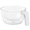 Fruit Washing Bowl, Secure and Easy Handling, 21.5x17x9.5cm, Rotating Kitchen Colander, Hands Free Efficiency, for Kitchen Salad Food Mixing Cleaning Cooking Prep view 1