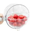 Fruit Washing Bowl, Secure and Easy Handling, 21.5x17x9.5cm, Rotating Kitchen Colander, Hands Free Efficiency, for Kitchen Salad Food Mixing Cleaning Cooking Prep view 4