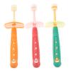 DECOMELODY 3pcs Rotatable Toothbrush Boys and Girls Toothbrush Supple Bristles Manual Oral Cleaning Tool for Boy Girl's Dental Care at Home Travel Random Color view 1