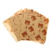 FONDOTIN Greaseproof French Fries Paper Food Wrapping Paper 20 X 20 CM Light Brown Unbleached Waterproof Odourless Parchment Liner for Sandwiches Burgers and Kitchen Baking view 1