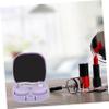 DECOMELODY 2sets Decorative Contact-Lens Case Lens Storage Box for Travel Small Lens Box Mirror view 2