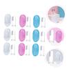 NULYLU 9pcs Finger Toothbrush with Storage Box Silicone Oral Massager and Teeth Cleaner for Newborns Years Double-Sided Soft Bristles and Gentle Gum Massage Ergonomic Design in view 2