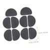 TOGEVAL Shoe Sole Protectors with Thickened Sturdy Anti-wear Cushion 5 Pairs Non-Slip Rubber High Heel Front Sole Pads for Travel and Outdoor Activities view 2