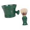 AUTSUPPL Professional Shaving Soap Bowl and Beard Cleaning Brush for Men Portable Grooming Tool with Foam Lather Mug for Smooth Shave and Beard Care at Home Travel view 1