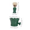 AUTSUPPL Professional Shaving Soap Bowl and Beard Cleaning Brush for Men Portable Grooming Tool with Foam Lather Mug for Smooth Shave and Beard Care at Home Travel view 2