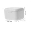 COLLBATH Portable Denture Box for Retainer and False Teeth Lightweight Convenient Storage Case for Orthodontic Fixator Compact Soak Container for Travel and Daily Use Elegant White Design view 2
