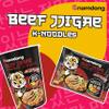 Namdong Beef Jjigae Noodle Block Korean-style instant noodles with a sachet of chilli mix 10x 120 g view 4