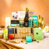 Vegan Hamper with Truffles & Hot Chocolate Set, Wicker Sharing Family Hamper, Birthday Gift Hamper for Her by EDEN & CO - Plus 2 Prosecco view 2