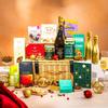 Christmas Hamper for Her, Luxury Wicker Sharing Family Hamper with Truffles & Hot Chocolate Set by EDEN & CO - Plus 2 Prosecco view 2
