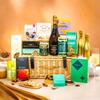 Thank You Hamper for Her, Luxury Wicker Sharing Family Hamper with Truffles & Hot Chocolate Set by EDEN & CO - Plus 2 Prosecco view 1