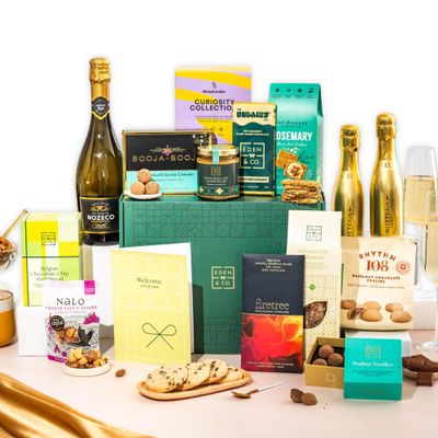 Dairy Free Hamper with Truffles & Hot Chocolate Set, Perfect Family Hamper for Sharing, Fathers Day Gift Hamper for Dad by EDEN & CO