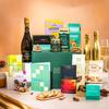 Vegan Hamper with Truffles & Hot Chocolate Set, Perfect Family Hamper for Sharing, Congratulations Gift Hamper for Her by EDEN & CO - Plus 2 Prosecco view 2