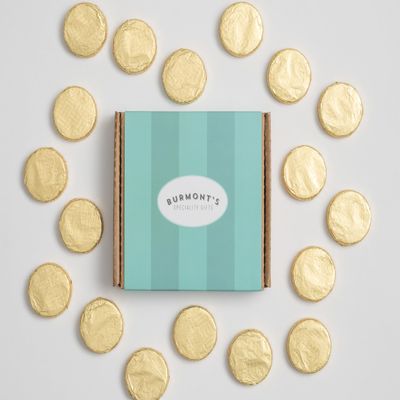 Burmont's Premium Chocolate Crisps - Dark Chocolate Mint - Individually Wrapped Chocolates (18 Pack)