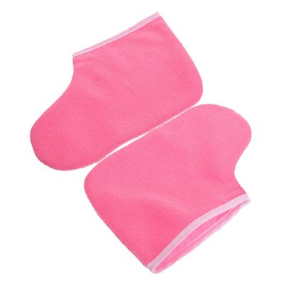 Anneome Wax Warming Foot Covers for Paraffin Wax Bath Insulated Spa Booties Foot Liners for Pedicure and Footcare Fit for Home and Salon Use Soft Comfortable Protection