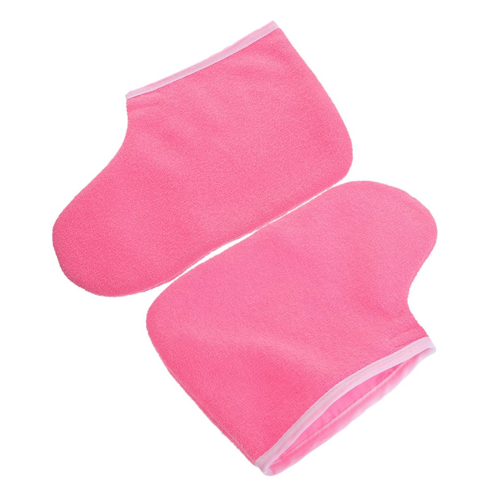 Anneome Wax Warming Foot Covers for Paraffin Wax Bath Insulated Spa Booties Foot Liners for Pedicure and Footcare Fit for Home and Salon Use Soft Comfortable Protection