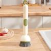 Dish Soap Brush - Soap Dispensing Scrubber, Adjustable Cleaning Wand, Durable Dish Cleaner | Multi-Purpose Glass Washing Tool for Kitchen, Sink, Pot, Bathroom, Travel, Household, Cleaning view 2