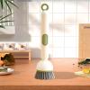 Dish Soap Brush - Soap Dispensing Scrubber, Adjustable Cleaning Wand, Durable Dish Cleaner | Multi-Purpose Glass Washing Tool for Kitchen, Sink, Pot, Bathroom, Travel, Household, Cleaning view 3