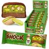 Fitnesshock Protein Bar 12pcs no added sugar, 10g protein, low carb (5g), rich in fibre, low calorie, 12-pack fitness chocolate bars box, palm oil free, no flour, 12x50g pistachio flavour