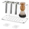 SVCEQZE Razor Holder - Storage Stand for Safety Razors and Shaving Brushes, Space-Saving Storage for the Family view 1