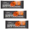 Gluten Free Barbeque Rice Crackers 100g, Pack Of 3, BBQ rice crackers, 111 calories per 1/4 pack serving, Baked Not Fried, 89% Fat Free, Suitable for vegetarians view 1
